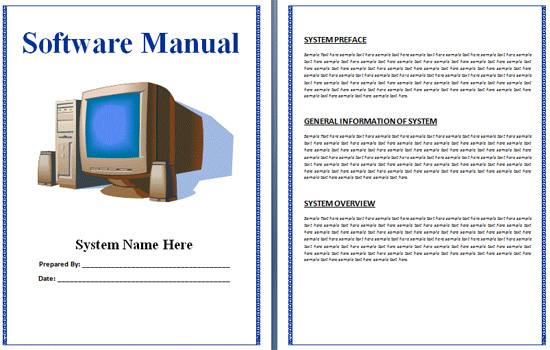 Free Template For Product User Manuals User Guides